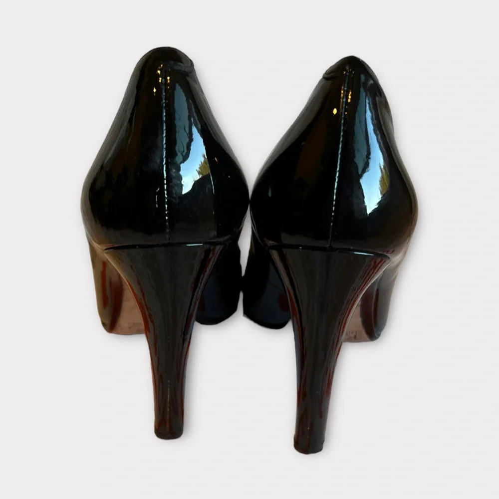 Michael Kors Black Patent Heels Sz 7.5 - Picture 4 of 8